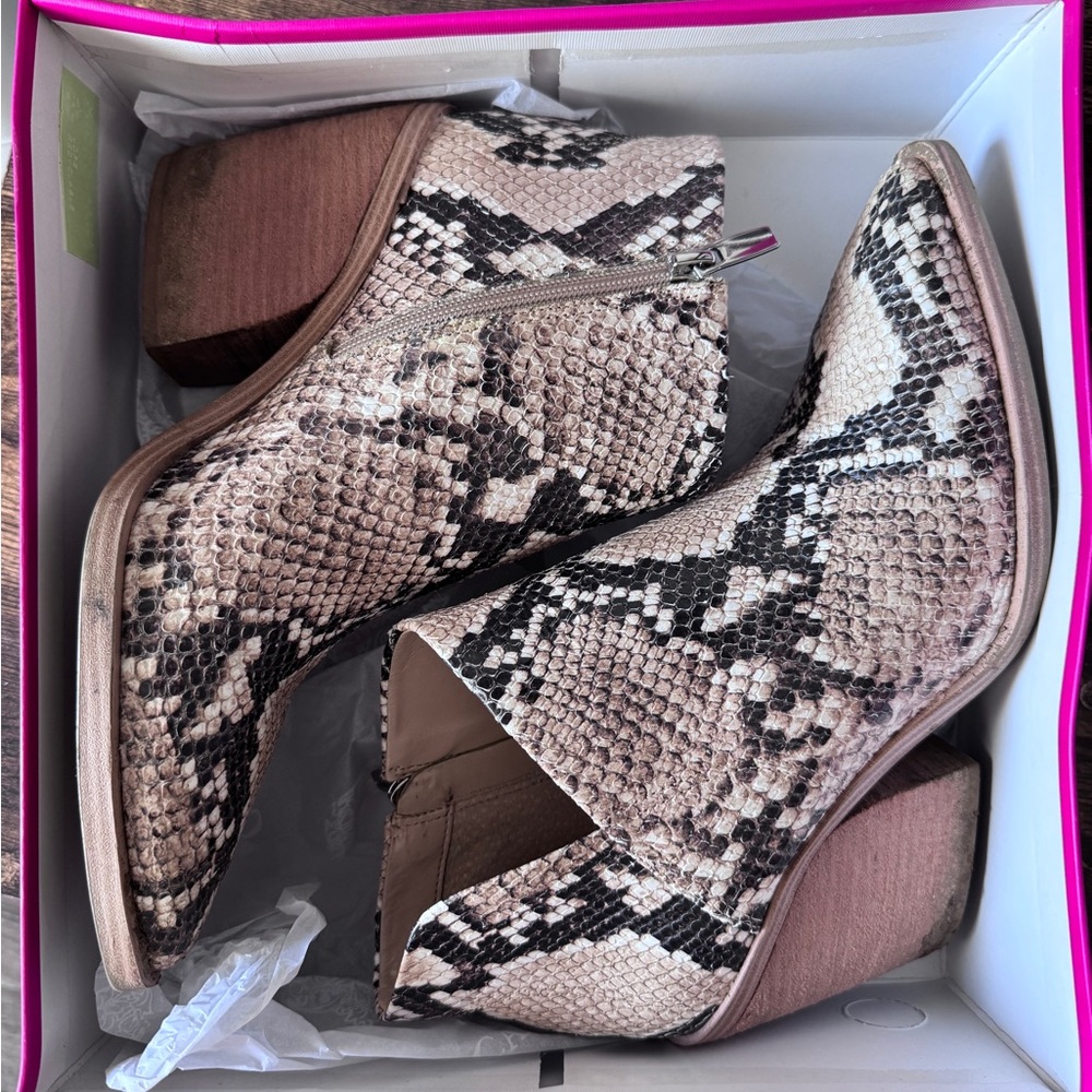 Women's Snakeskin Ankle Boots